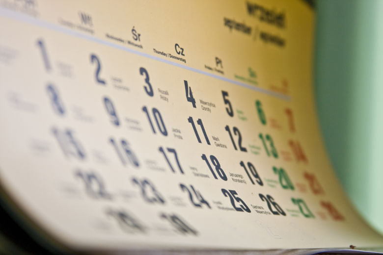 Organisation, calendrier et arthrite